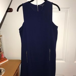 Blue Mini Shift Dress